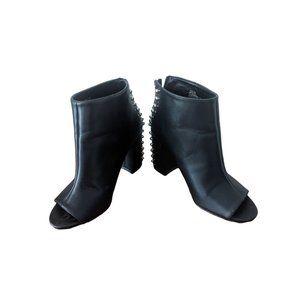 Madden Girl ARLA Slip On Peep Toe, back zipper with silver studs. Size 7